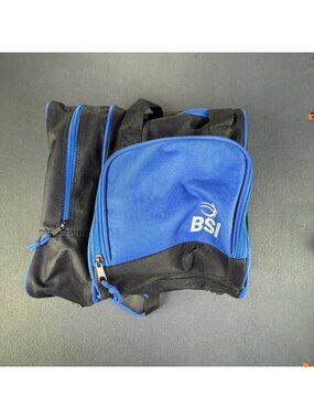 BSI Deluxe Single Bowling Bag Black/Blue Excellent Shape 13X13X12